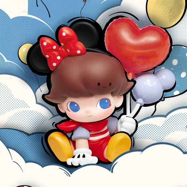 POP Mart DIMOO World × Disney Series Figures Vinyl Plush Blind Box