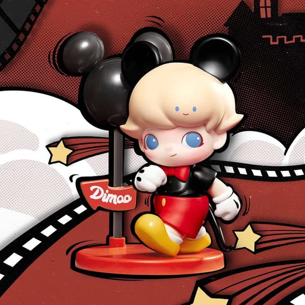 POP Mart DIMOO World × Disney Series Figures Vinyl Plush Blind Box