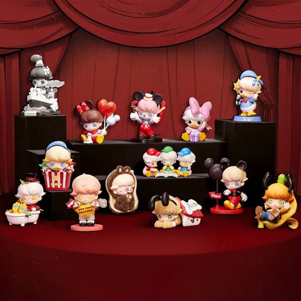 POP Mart DIMOO World × Disney Series Figures Vinyl Plush Blind Box