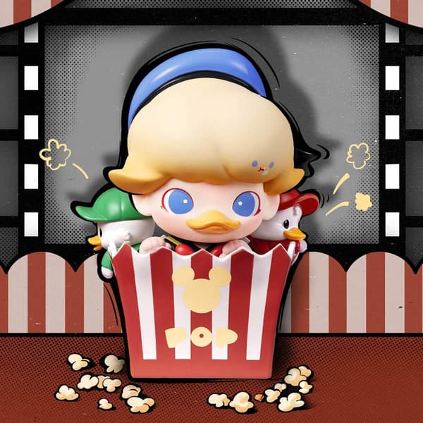 POP Mart DIMOO World × Disney Series Figures Vinyl Plush Blind Box