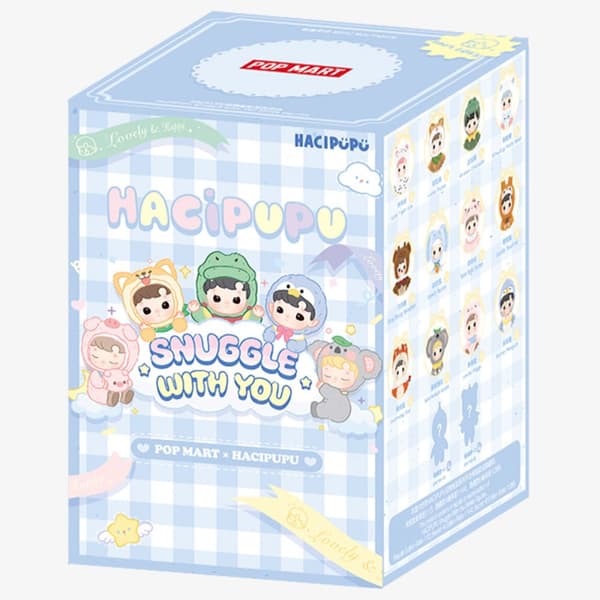 POP Mart Hacipupu Snuggle With You Series Figures Vinyl Plush Blind Box