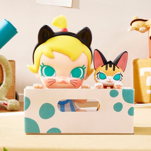 POP Mart Baby Molly & Baby Tabby Series Figures Vinyl Plush Blind Box