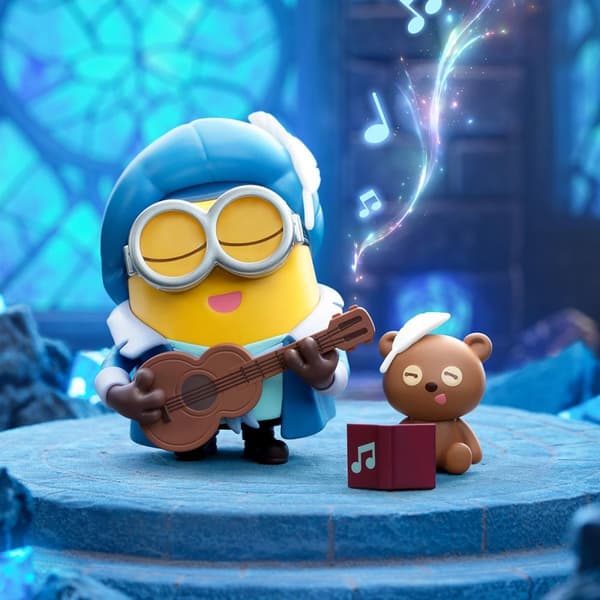 POP MART Minions Bedtime Stories by Bob and Tim Series Figures Vinyl Plush Blind Box