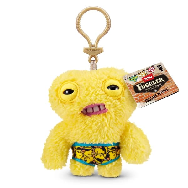 Fuggler® S4 Nøkkelring ca. 12 cm | Morsom Plysjfigur | Tilfeldig Modell | Kultsamlerfigur fra ZURU | Kawaii Veskeanheng