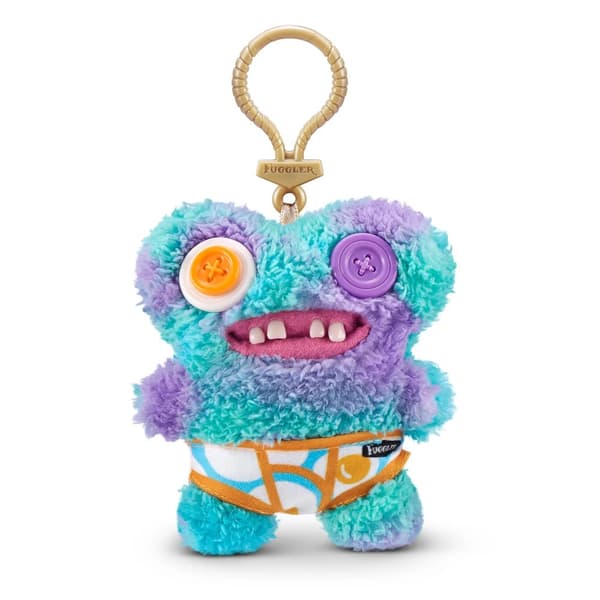 Fuggler® S4 Nøkkelring ca. 12 cm | Morsom Plysjfigur | Tilfeldig Modell | Kultsamlerfigur fra ZURU | Kawaii Veskeanheng
