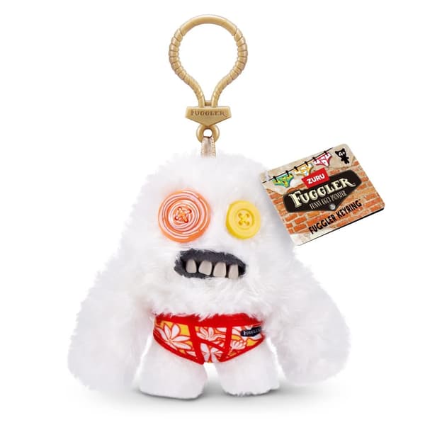 Fuggler® S4 Nøkkelring ca. 12 cm | Morsom Plysjfigur | Tilfeldig Modell | Kultsamlerfigur fra ZURU | Kawaii Veskeanheng
