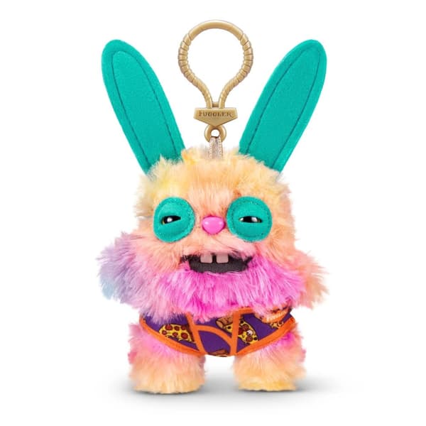 Fuggler® S4 Nøkkelring ca. 12 cm | Morsom Plysjfigur | Tilfeldig Modell | Kultsamlerfigur fra ZURU | Kawaii Veskeanheng