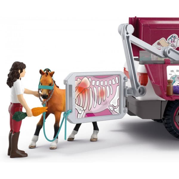 Schleich Horse Club 42704 Liikkuva eläinlääkäri perävaunulla