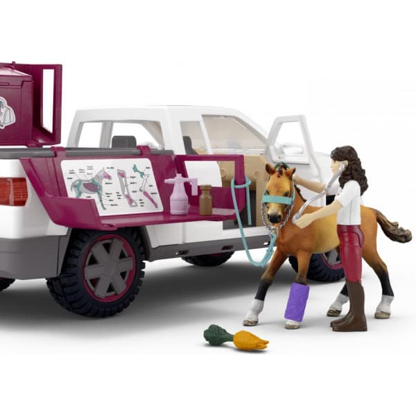 Schleich Horse Club 42704 Liikkuva eläinlääkäri perävaunulla