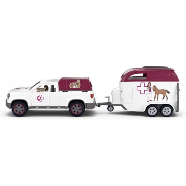 Schleich Horse Club 42704 Liikkuva eläinlääkäri perävaunulla