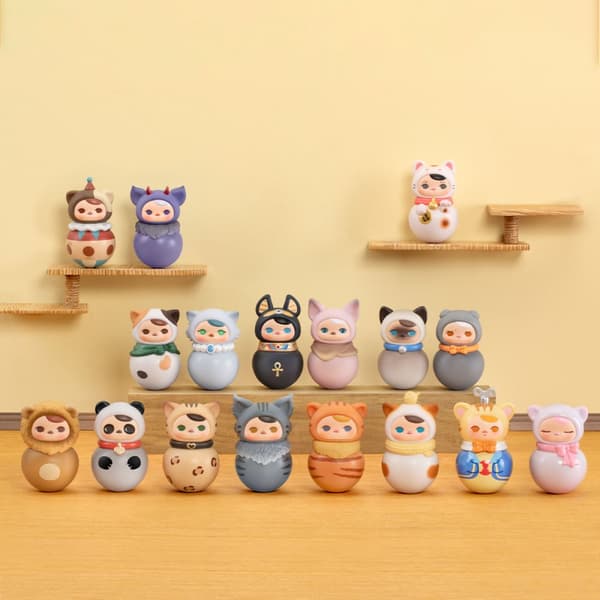 Pop Mart PUCKY – Roly-Poly Kitty Series Figures blind box
