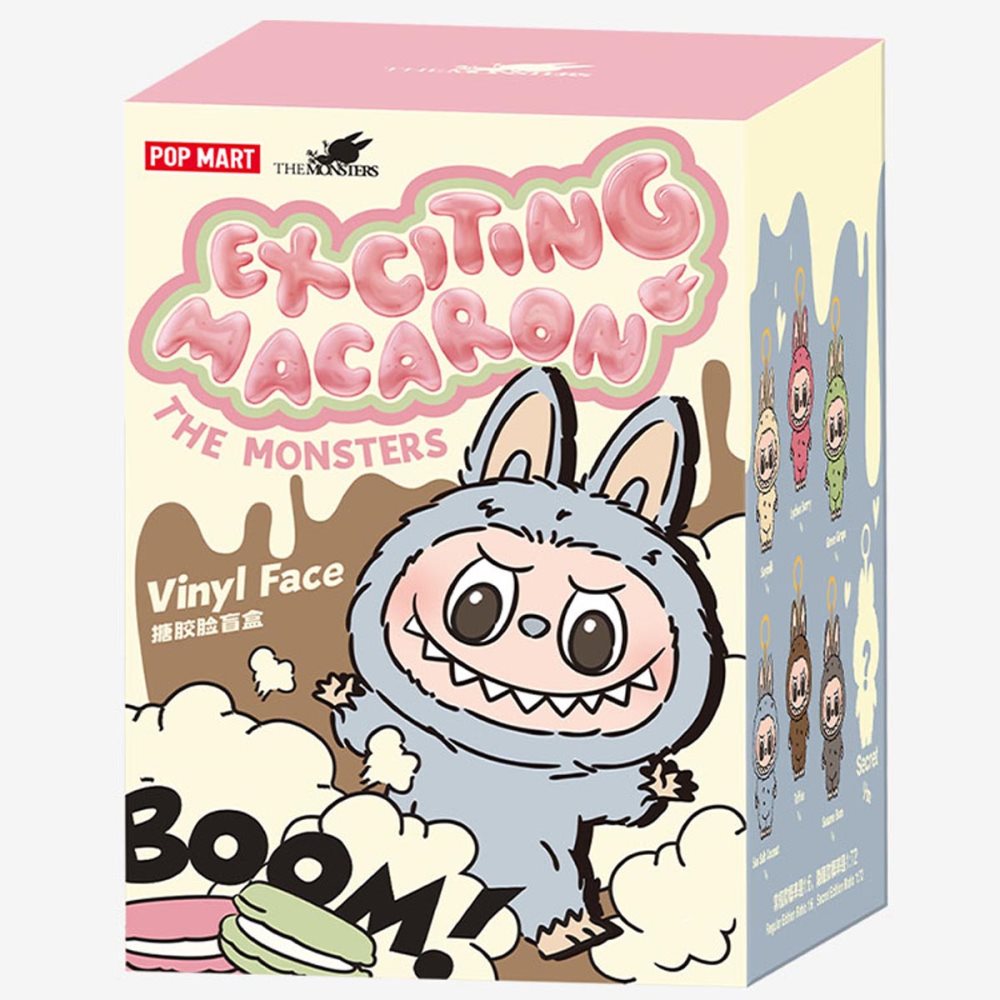 Pop Mart Labubu The Monsters – Exciting Macaron Vinyl Face (2-pack