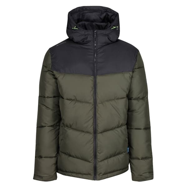 Regatta Mens Regime Insulated Padded Jacket Dark Khaki/Black L