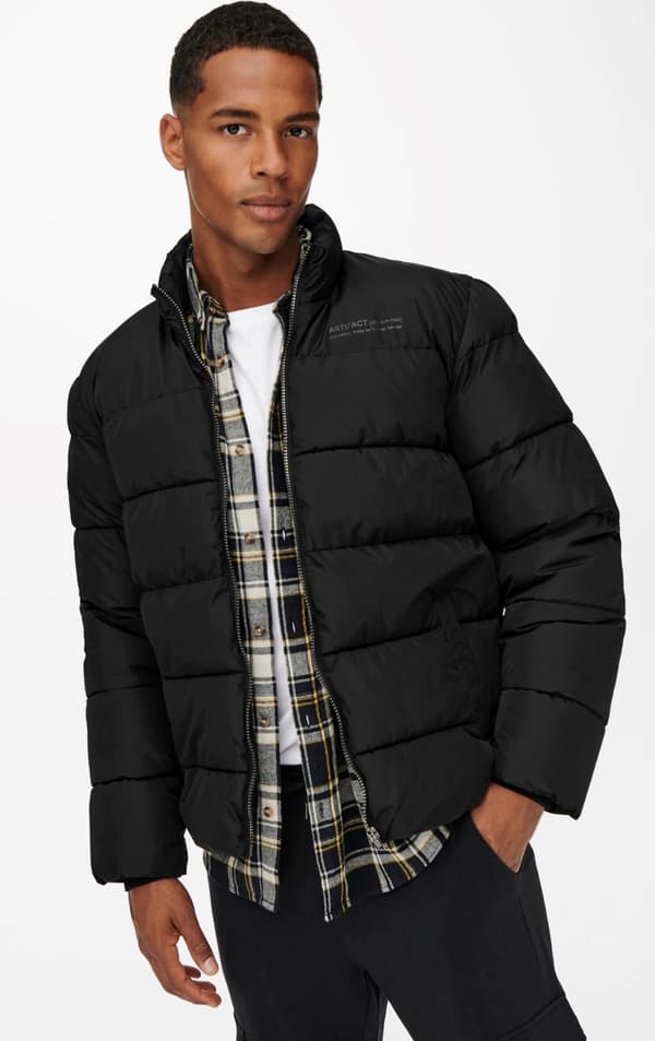 Only & Sons - onsMelvin Puffer Jacket Svart L