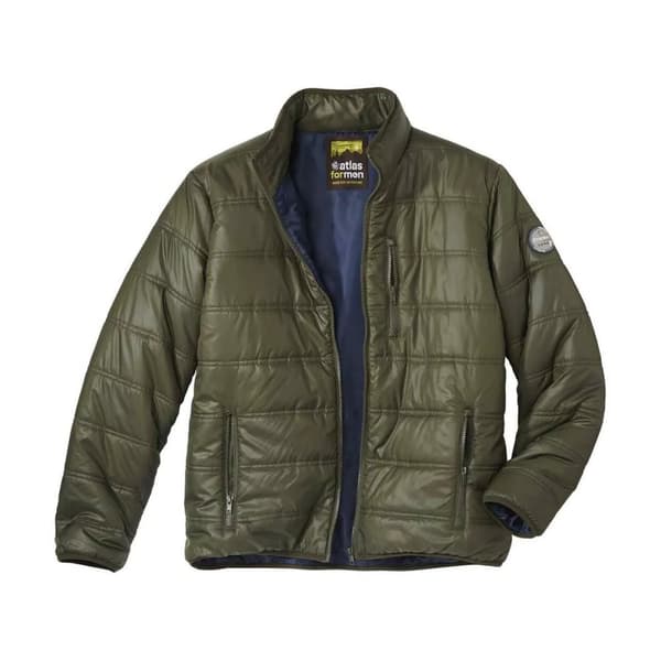 Atlas For Men Lättviktig vattenavvisande puffertjacka för män Khaki 3XL