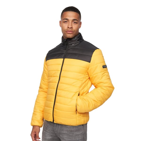 Crosshatch Presnell höghalsad jacka för män Yellow XL