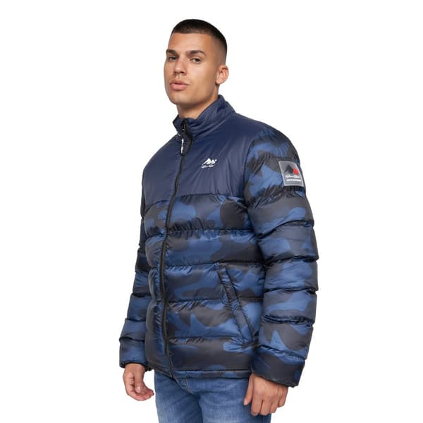 Born Rich Mens Carlito Camo Oversized Padded Jacket