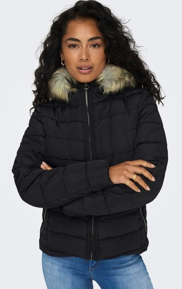 Only - onlEllan Quilted Hood Jacket