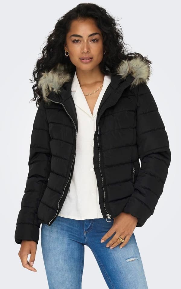Only - onlEllan Quilted Hood Jacket