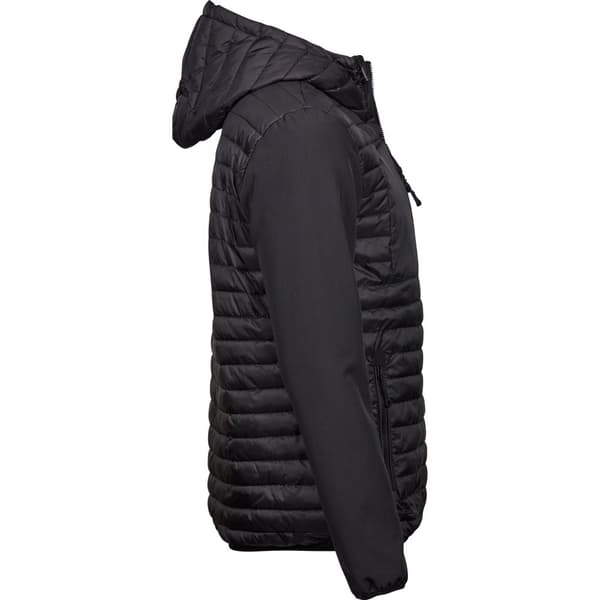 Tee Jays Mens Crossover Hooded Padded Jacket