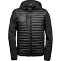 Miniatyrbillede 1 af 3: Tee Jays Mens Crossover Hooded Padded Jacket
