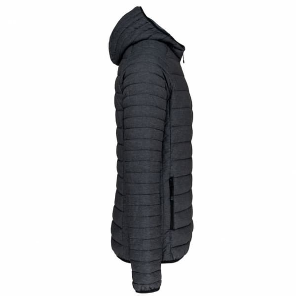 Kariban Mens Hooded Marl Lightweight Padded Jacket