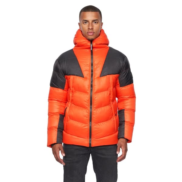 Duck and Cover Mens Raymax Padded Jacket Orange S