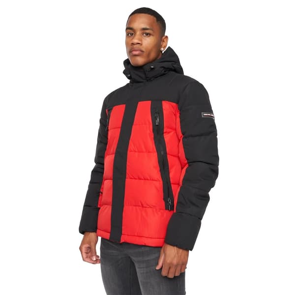 Kings Will Dream Mens Deyton Colour Block Short Puffer Jacket