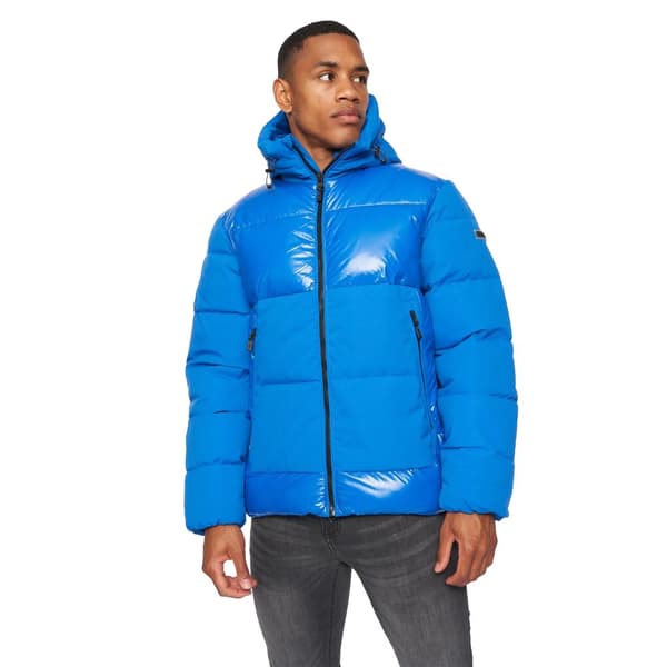 Kings Will Dream Montaro kort pufferjacka för herrar Lapis Blue XS