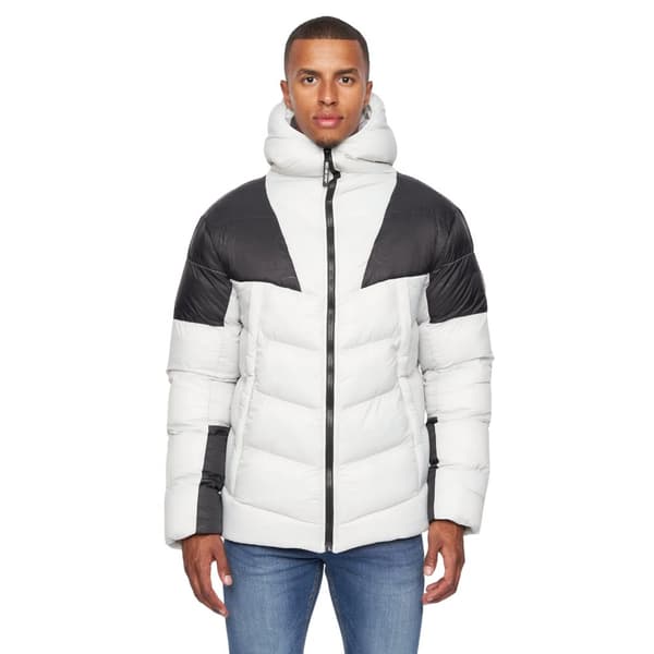 Duck And Cover Mens Raymax Contrast Panel Padded Jacket