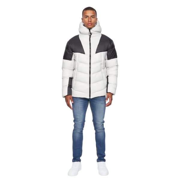 Duck And Cover Mens Raymax Contrast Panel Padded Jacket