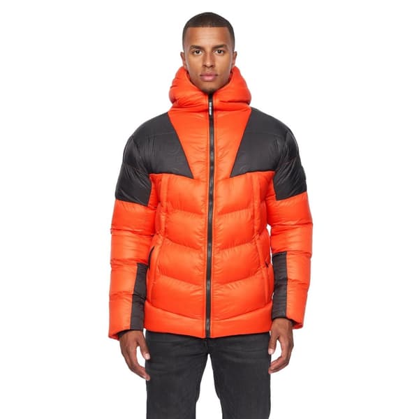 Duck And Cover Mens Raymax Contrast Panel Padded Jacket