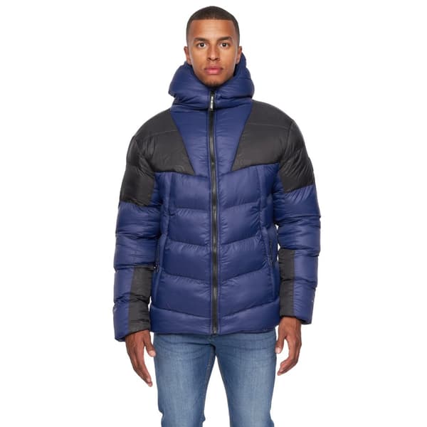 Duck And Cover Mens Raymax Contrast Panel Padded Jacket