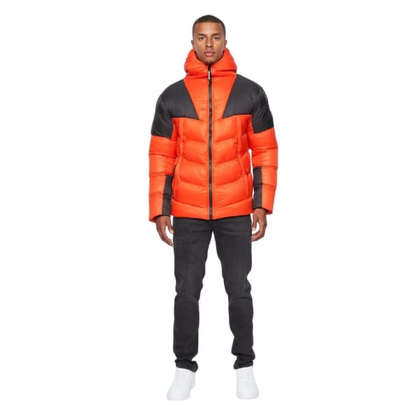 Duck And Cover Mens Raymax Contrast Panel Padded Jacket