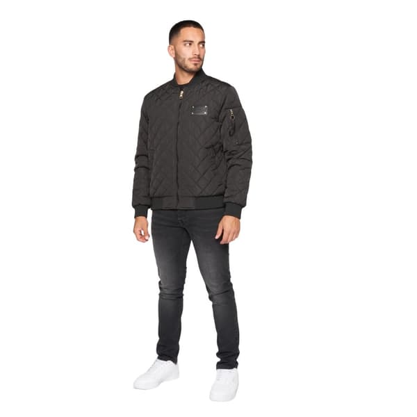 Glorious Gangsta Mens Moritzio Quilted Bomber Jacket