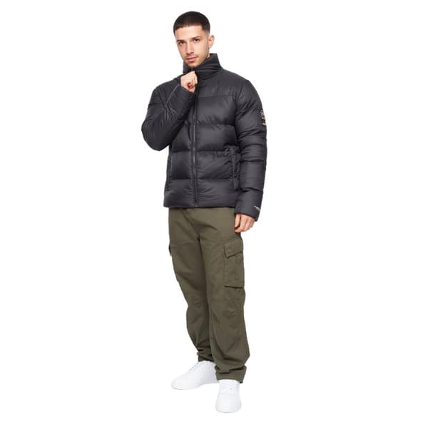 Crosshatch Mens Demerley Padded Jacket Black XL