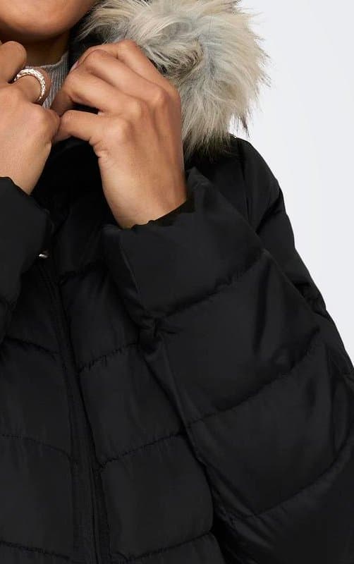 Only - onlNewellan Quilted Hood Coat