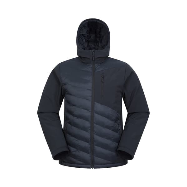 Mountain Warehouse Mens Agile Hybrid Padded Jacket Black XXS