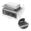 Miniatyrbillede 2 af 2: Elektrisk Donutmaskine, 1550W Effekt, Teflonbelægning,6, Sølv