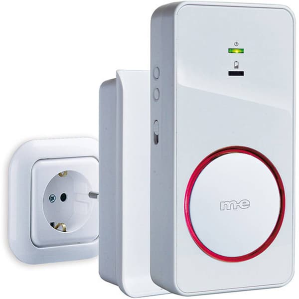 m-e modern-electronics 41151 Trådlös gong Mottagare Belyst