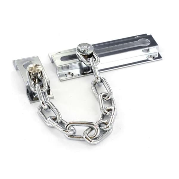 Securit Dörrkedja i mässing Silver 80mm