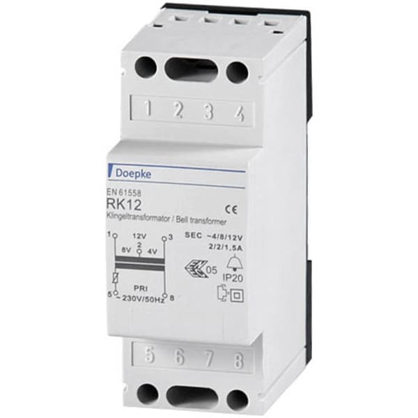 Doepke 09980033 Klock-transformator 4 V, 8 V, 12 V 2 A