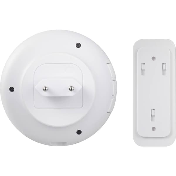 Sygonix SY-4671640 Trådlös dörrklocka Komplett set med namnskylt, självspelande