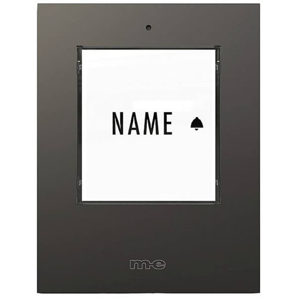 m-e modern-electronics 41303 Trådlös dörrklocka Sändare Belyst, med namnskylt