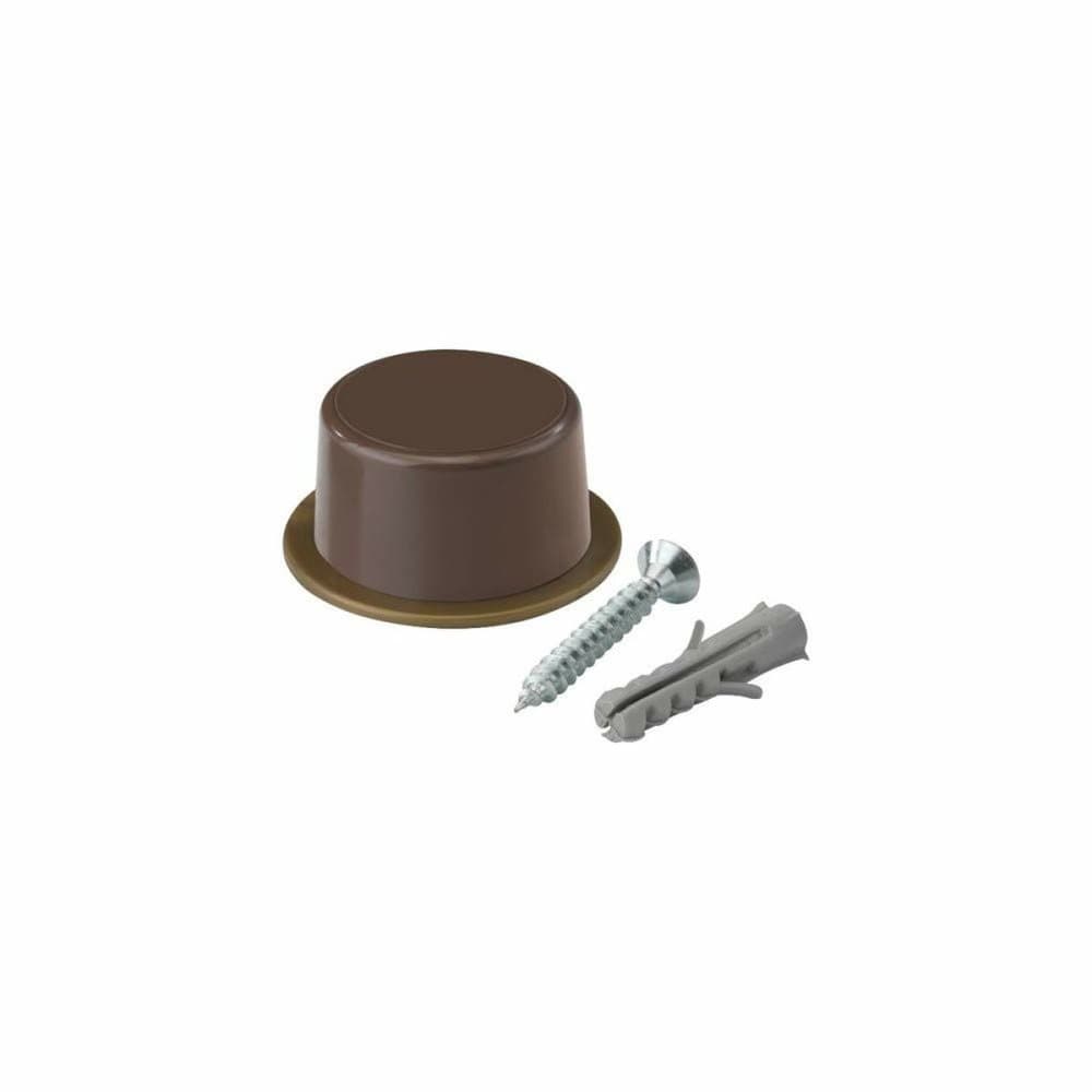 Dörrstopp Inofix 3042 Dörrar Skruv 2 antal Brun PVC