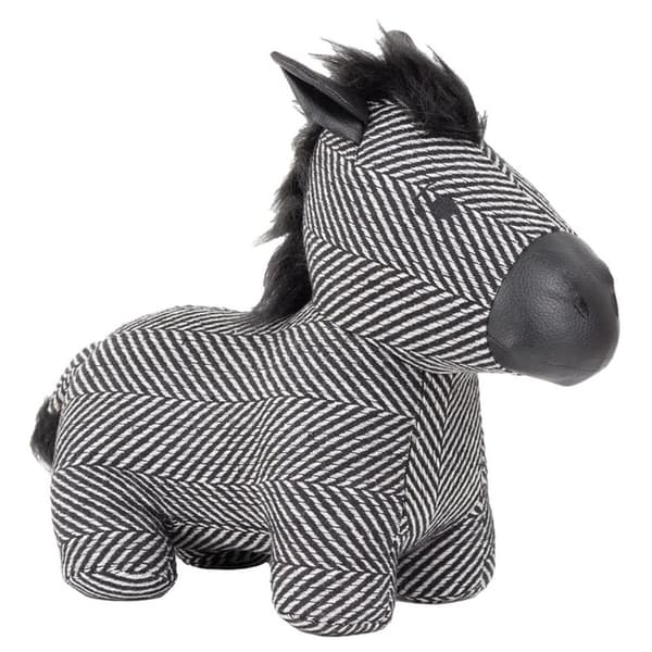 Paoletti Jacquard Zebra Doorstop Black One Size
