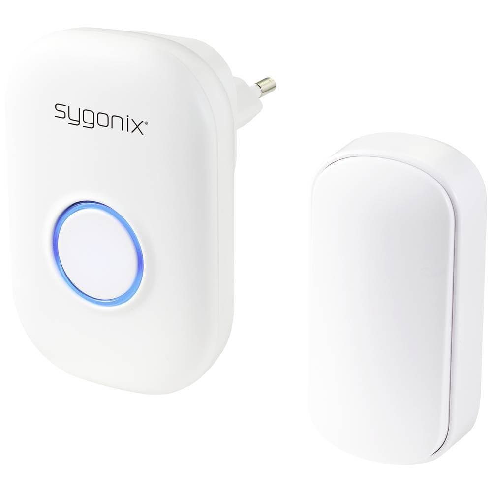 Sygonix SY-5225388 Trådlös dörrklocka Komplett set batterilös, med blixt