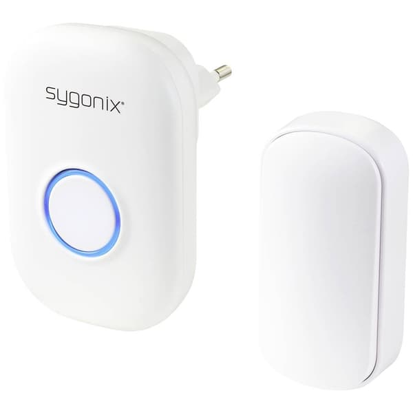 Sygonix SY-5225388 Trådlös dörrklocka Komplett set batterilös, med blixt