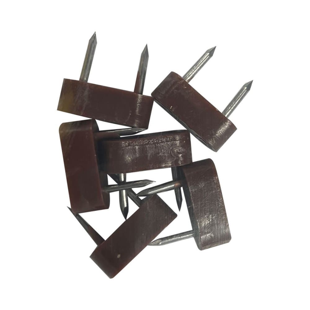 Dörrstopp EDM Garderober Dubbel ände Brun 6 antal (7 x 18 mm)