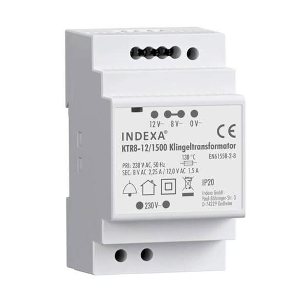 PENTATECH 32126 Ringtonstransformator 8 V/AC, 12 V/AC